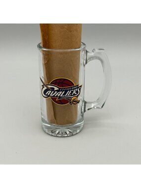Cleveland Cavaliers Logo Glass Beer Mug 5.5 Inch Tall NBA Basketball Fan